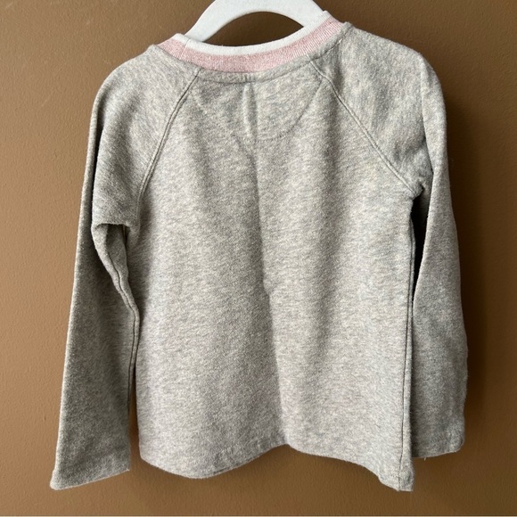 Hudson Girls Size 3T Grey Crewneck Sparkle Sweatshirt - Picture 3 of 4